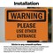 Signmission Please Use Other Entrance OSHA Warning Sign, Vinyl Decal, 10in W x 7in L, 2PK OS-2PACK-WS-D-710-L-12329 - alternate 3